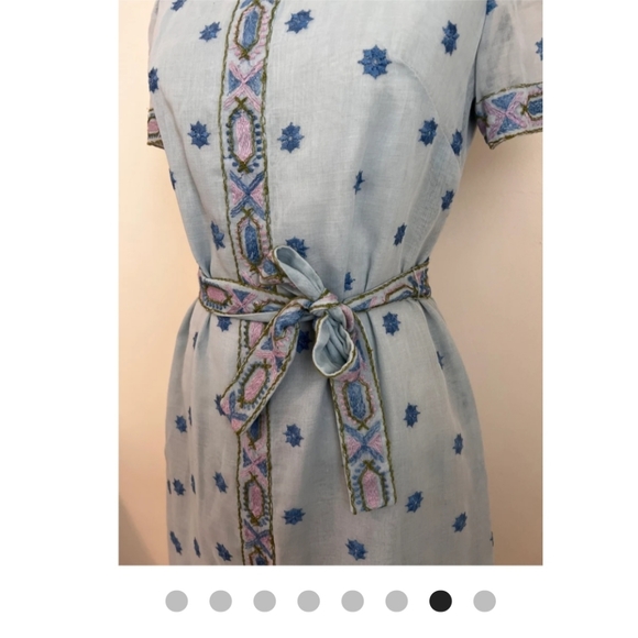 60s/70s Size S Vintage Hippie Dress - Picture 3 of 7